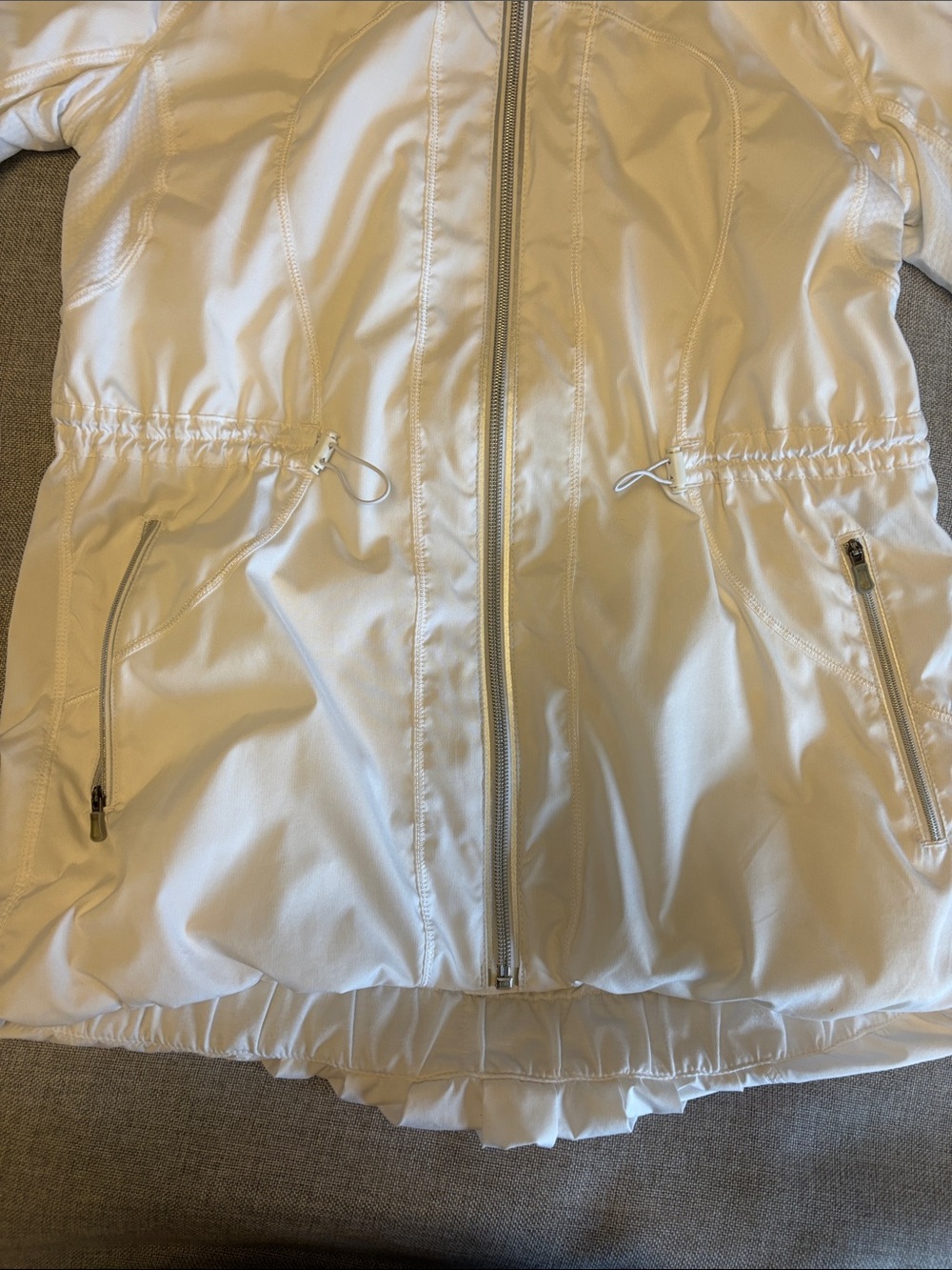 LULULEMON Resolution Jacket with hood.  White. - Picture 6 of 10